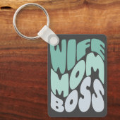 奥さん、母さん、ボス キーホルダー (正面)