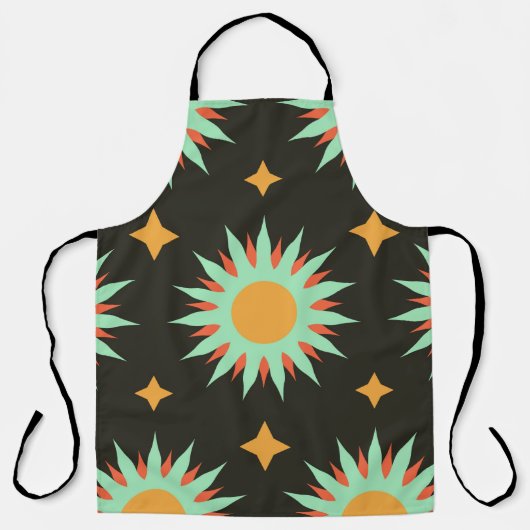 奥エレガント書きの継ぎ目無し文様 エプロン (正面)