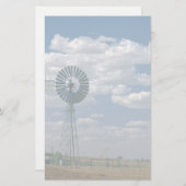 奥地に風車、南オーストラリア 便箋 (正面/裏面)