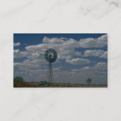 奥地に風車、南オーストラリア 名刺 (裏面)