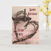 奥様の誕生日カード カード (黄色い花)