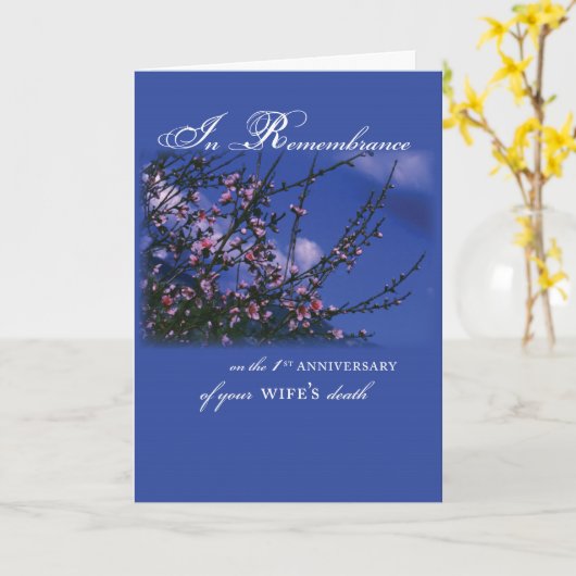 奥様1周年記念 カード (黄色い花)