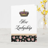 奥様 カード (黄色い花)