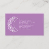 奥深い精神モダンエネルギー三日月写真 名刺 (裏面)