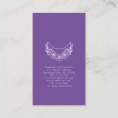 奥深い精神モダンエネルギー三日月写真 名刺 (裏面)