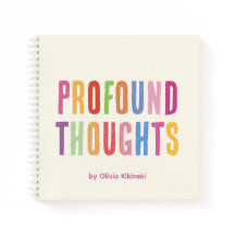 奥深い考えカラフルノート