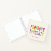 奥深い考えカラフルノート ノートブック (内部)