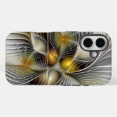 奥行きのある抽象的な3Dフラクタル錯視アート Case-Mate iPhoneケース (裏面 (横))
