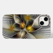 奥行きのある抽象的な3Dフラクタル錯視 Case-Mate iPhoneケース (裏面 (横))