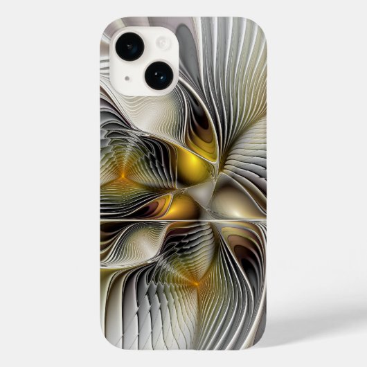 奥行きのある抽象的な3Dフラクタル錯視 Case-Mate iPhoneケース (裏面)