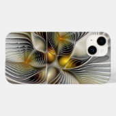 奥行きのある抽象的な3Dフラクタル錯視 Case-Mate iPhoneケース (裏面 (横))