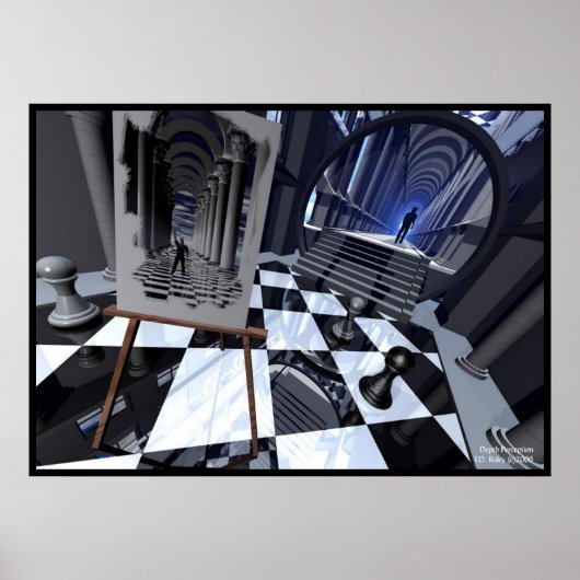 奥行き知覚 ポスター (正面)