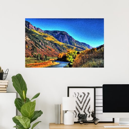 奥行き38剛毛 ポスター (ホームオフィス)