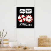 奨励ミントおもしろいキャンディプンダークBG ポスター (キッチン)