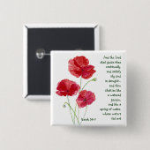奨励聖なる書物、 経典イザヤポピーガーデンフラワー 缶バッジ (正面&裏面)