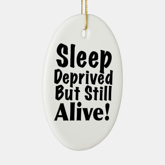 奪い取られる睡眠しかしまだ生きた セラミックオーナメント (右)