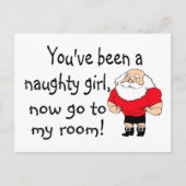 女いけなの子が私の部屋に行く ポストカード (正面)