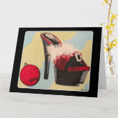 女いけなの子のク絵画リスマス2020 カード (黄色い花)