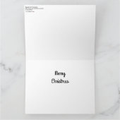 女いけなの子のク絵画リスマス2020 カード (内部)