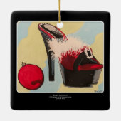 女いけなの子のク絵画リスマス2020 セラミックオーナメント (裏面)