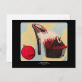 女いけなの子のク絵画リスマス2020 ポストカード (正面/裏面)