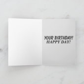 女おもしろいいけな誕生日巨大カード カード (内部)