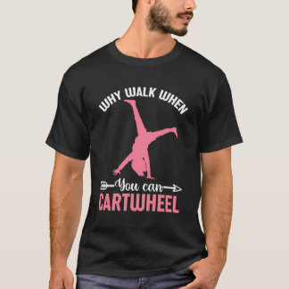 女おもしろいの子のための体操の体操選手ギフトカッコいい Tシャツ