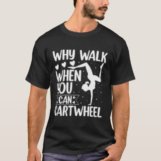 女おもしろいの子のための体操の体操選手ギフトカッコいい Tシャツ
