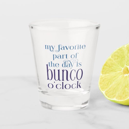 女おもしろいの子のナイトアウトバンコパーティー ショットグラス (正面)