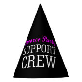 女おもしろいの子の夜のサポートクルー離婚パーティー パーティーハット (正面)