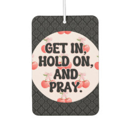 女おもしろいの子の慎重なドライバさくらんぼピンクカー カーエアーフレッシュナー