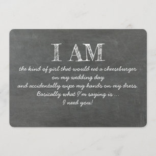 女おもしろいの子の花嫁の提案カード 招待状