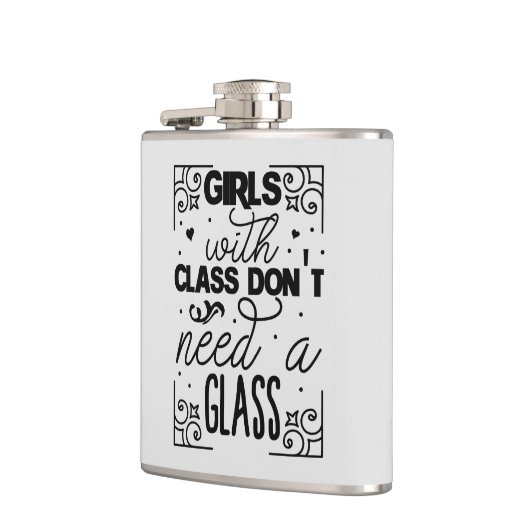 女おもしろいの子の言葉を飲む恋人 フラスク (左)