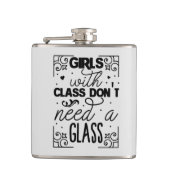 女おもしろいの子の言葉を飲む恋人 フラスク (正面)
