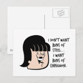 女おもしろいの贈り物 ポストカード (正面/裏面)