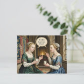 女おもしろいの頼乳糖は無い？ ポストカード (スタンド正面)