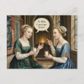 女おもしろいの頼乳糖は無い？ ポストカード (正面)