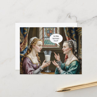 女おもしろいの頼乳糖は無い？ ポストカード