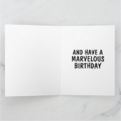 女おもしろい友誕生日友カード カード (内部)