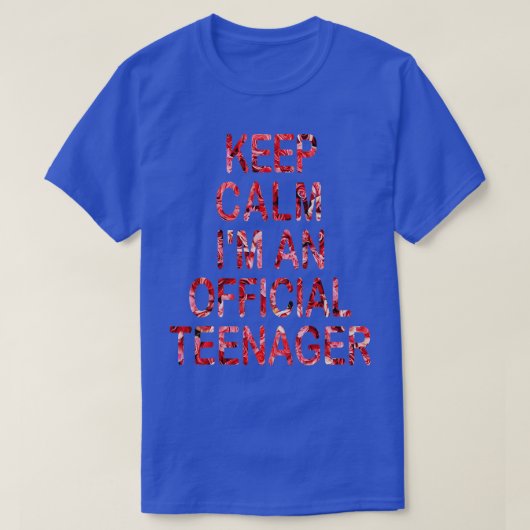 女おもしろい子の保Nager Calm誕生日公式13日 Tシャツ (デザイン正面)
