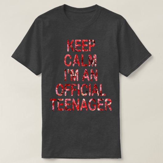 女おもしろい子の保Nager Calm誕生日公式13日 Tシャツ (デザイン正面)