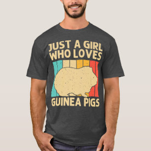 女おもしろい子の子のためのギニアピグPET愛人Fl Tシャツ