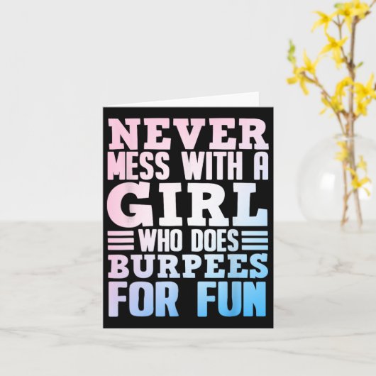 女おもしろい子向けバーペアート女性フィットネストレーニングG カード (黄色い花)