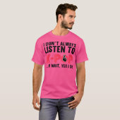 女おもしろい子女の10代のKpopアート韓国音楽L Tシャツ (正面フル)