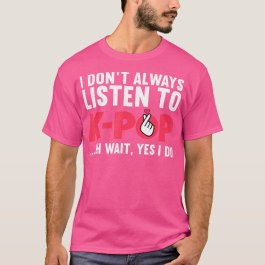 女おもしろい子女の10代のKpopアート韓国音楽L Tシャツ (正面)