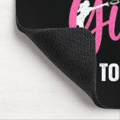 女おもしろい子女性用ディスクゴルフデザインLo マウスパッド (コーナー)