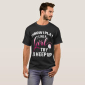 女おもしろい子用ゴルフ引用文 Tシャツ (正面フル)