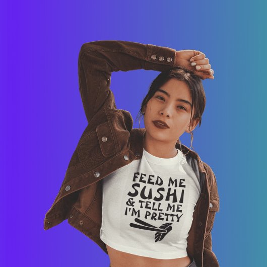 女おもしろい子用Tシャ食べ物を与えツ Tシャツ