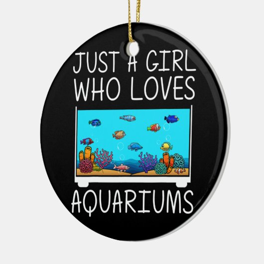 女おもしろい子魚タンク愛好家用水族館 セラミックオーナメント (左)