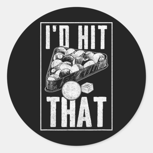 女おもしろい性と男のビリヤードのためのプール恋人 ラウンドシール (正面)